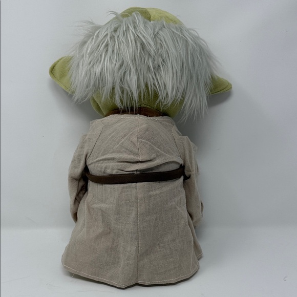 Disney Star Wars 13” Master Yoda Green Plush Toy with Brown Robe and Cane - Picture 4 of 10